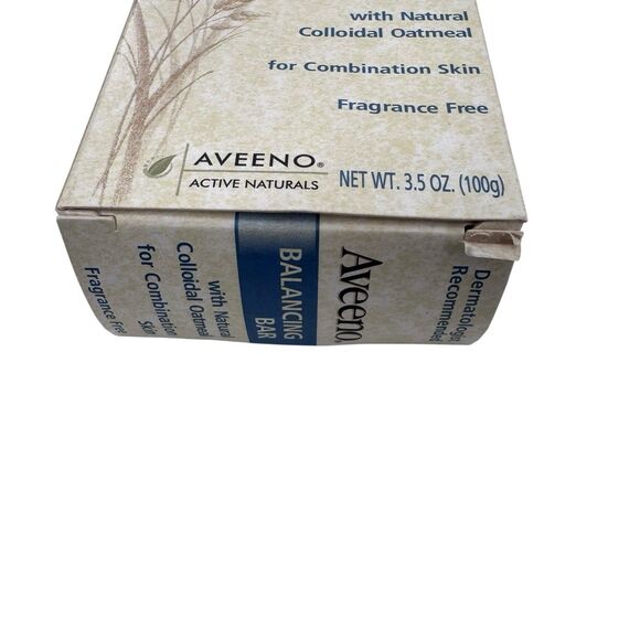 Aveeno BALANCING bar Natural Colloidal Oatmeal Combination Soap Bar 3.5oz NEW - Picture 2 of 6